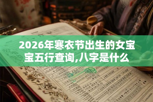 2026年寒衣节出生的女宝宝五行查询,八字是什么