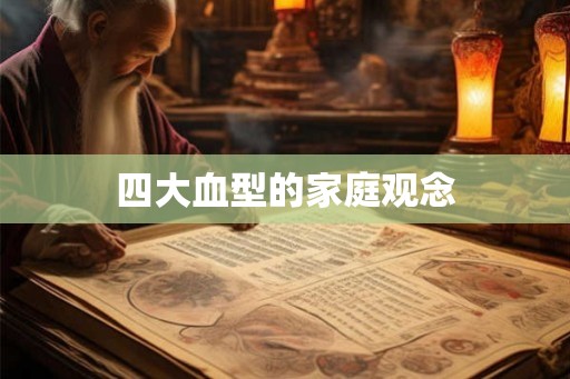 四大血型的家庭观念