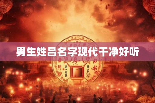 男生姓吕名字现代干净好听 男生姓吕名字现代干净好听