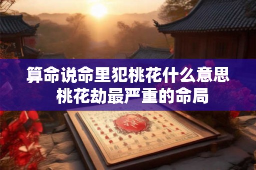 算命说命里犯桃花什么意思 桃花劫最严重的命局 算命说命里犯桃花什么意思 桃花劫最严重的命局