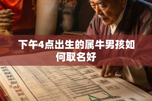 下午4点出生的属牛男孩如何取名好