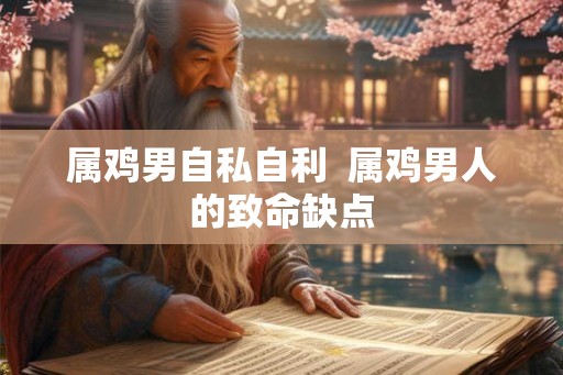 属鸡男自私自利 属鸡男人的致命缺点 属鸡男自私自利 属鸡男人的致命缺点