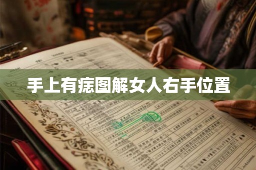 手上有痣图解女人右手位置 手上有痣图解女人右手位置