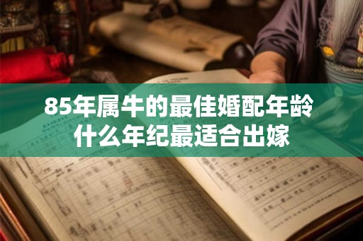 85年属牛的最佳婚配年龄 什么年纪最适合出嫁