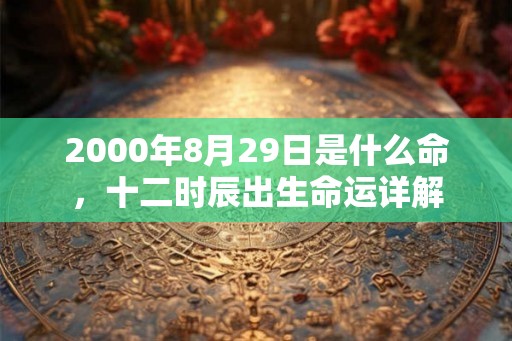2000年8月29日是什么命，十二时辰出生命运详解