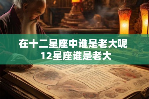 在十二星座中谁是老大呢  12星座谁是老大