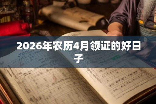 2026年农历4月领证的好日子 2026年农历4月领证的好日子