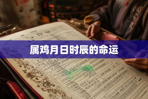 属鸡月日时辰的命运