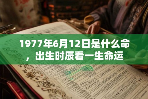 1977年6月12日是什么命,出生时辰看一生命运 1977年6月12日是什么命,出生时辰看一生命运