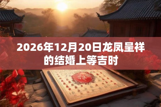2026年12月20日龙凤呈祥的结婚上等吉时