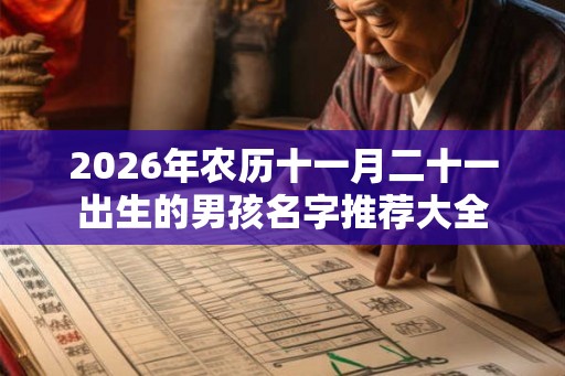 2026年农历十一月二十一出生的男孩名字推荐大全
