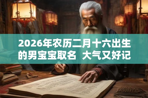 2026年农历二月十六出生的男宝宝取名  大气又好记