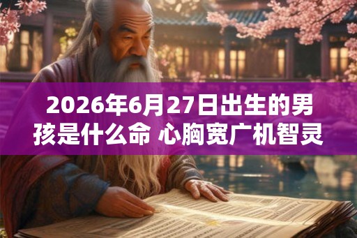 2026年6月27日出生的男孩是什么命 心胸宽广机智灵敏 2026年6月27日出生的男孩是什么命 心胸宽广机智灵敏
