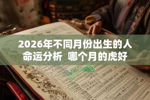 2026年不同月份出生的人命运分析  哪个月的虎好