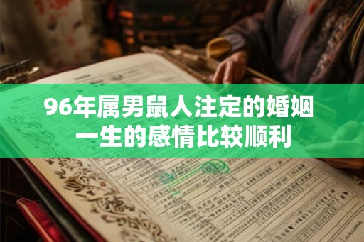 96年属男鼠人注定的婚姻 一生的感情比较顺利
