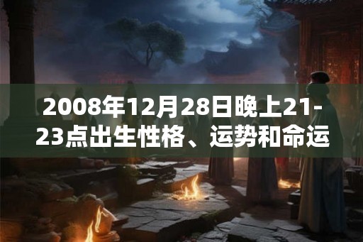 2008年12月28日晚上21-23点出生性格、运势和命运