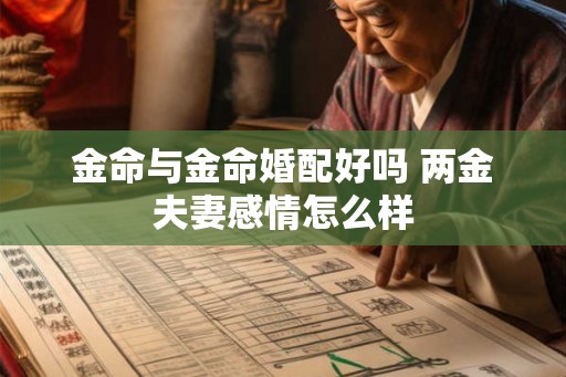 金命与金命婚配好吗 两金夫妻感情怎么样 金命与金命婚配好吗 两金夫妻感情怎么样