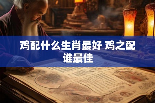 鸡配什么生肖最好 鸡之配谁最佳