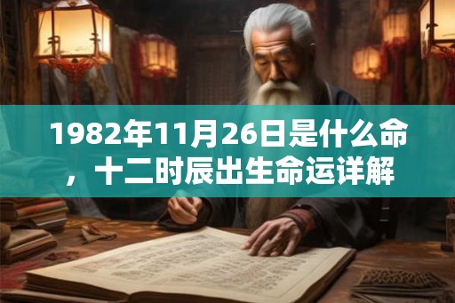 1982年11月26日是什么命，十二时辰出生命运详解