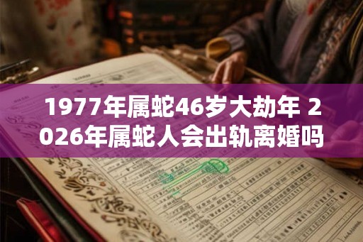 1977年属蛇46岁大劫年 2026年属蛇人会出轨离婚吗