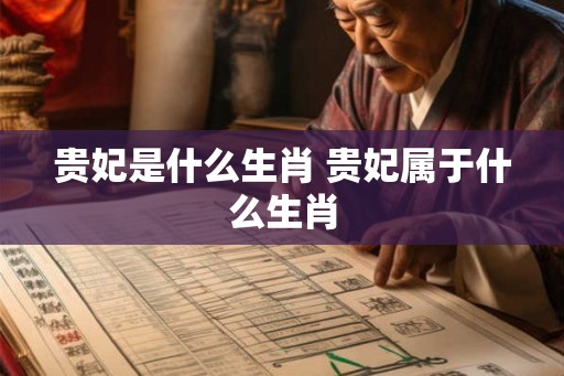 贵妃是什么生肖 贵妃属于什么生肖