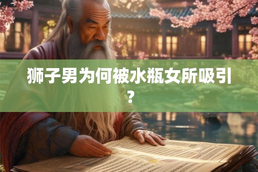 狮子男为何被水瓶女所吸引？