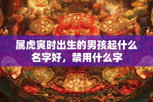 属虎寅时出生的男孩起什么名字好,禁用什么字 属虎寅时出生的男孩起什么名字好,禁用什么字