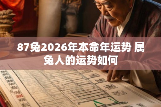 87兔2026年本命年运势 属兔人的运势如何
