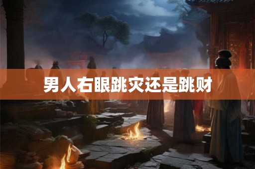 男人右眼跳灾还是跳财