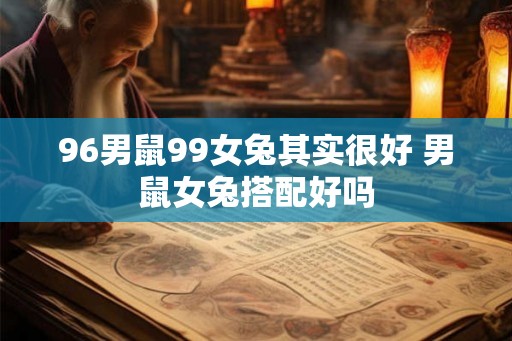 96男鼠99女兔其实很好 男鼠女兔搭配好吗