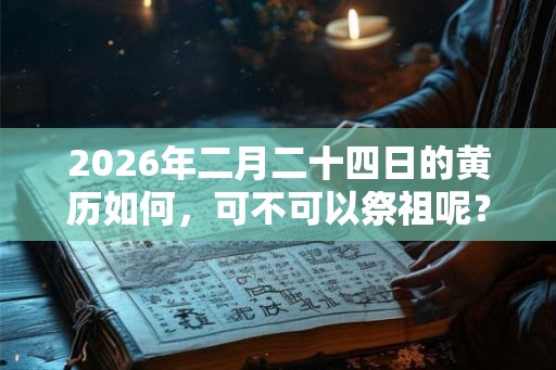 2026年二月二十四日的黄历如何,可不可以祭祖呢? 2026年二月二十四日的黄历如何,可不可以祭祖呢?