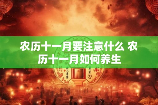农历十一月要注意什么 农历十一月如何养生 农历十一月要注意什么 农历十一月如何养生