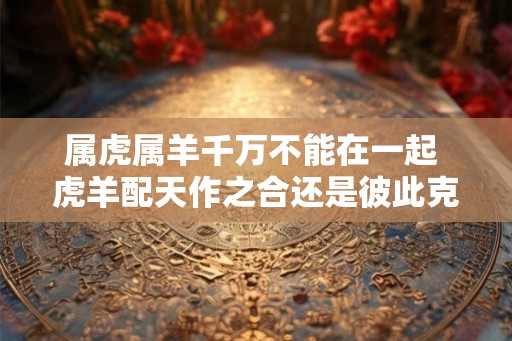 属虎属羊千万不能在一起 虎羊配天作之合还是彼此克