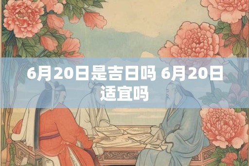 6月20日是吉日吗 6月20日适宜吗