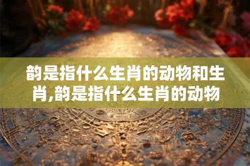 韵是指什么生肖的动物和生肖,韵是指什么生肖的动物和生肖动物