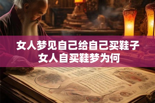 女人梦见自己给自己买鞋子 女人自买鞋梦为何 女人梦见自己给自己买鞋子 女人自买鞋梦为何
