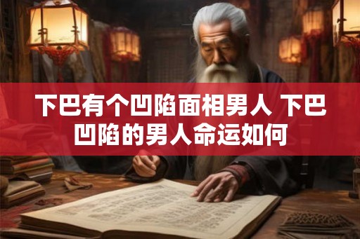 下巴有个凹陷面相男人 下巴凹陷的男人命运如何 下巴有个凹陷面相男人 下巴凹陷的男人命运如何
