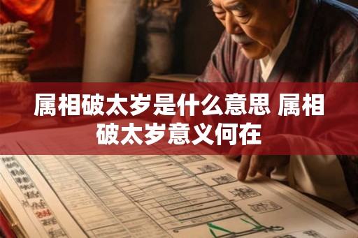 属相破太岁是什么意思 属相破太岁意义何在
