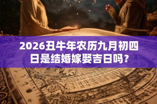 2026丑牛年农历九月初四日是结婚嫁娶吉日吗？