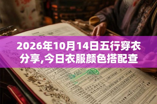 2026年10月14日五行穿衣分享,今日衣服颜色搭配查询
