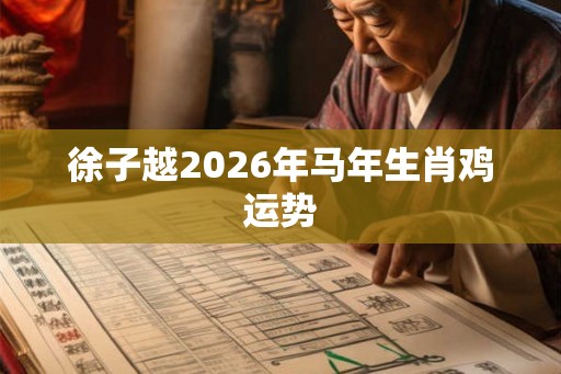徐子越2026年马年生肖鸡运势
