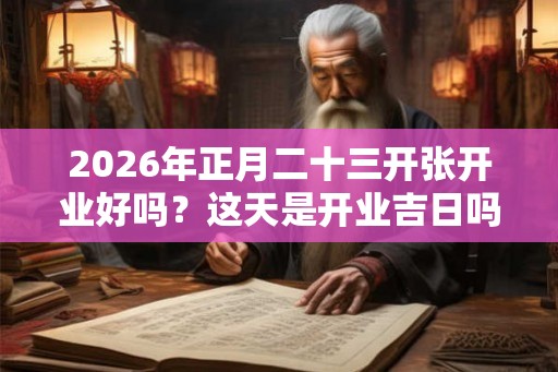 2026年正月二十三开张开业好吗？这天是开业吉日吗？