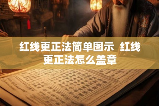 红线更正法简单图示  红线更正法怎么盖章
