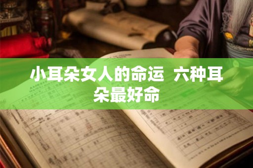 小耳朵女人的命运  六种耳朵最好命