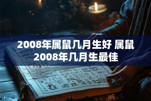 2008年属鼠几月生好 属鼠2008年几月生最佳 2008年属鼠几月生好 属鼠2008年几月生最佳