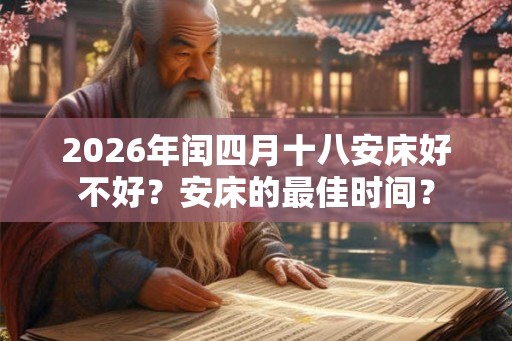 2026年闰四月十八安床好不好？安床的最佳时间？