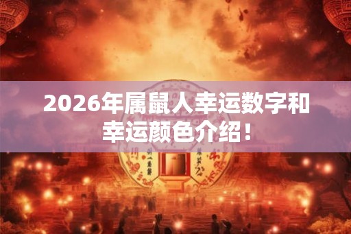 2026年属鼠人幸运数字和幸运颜色介绍！