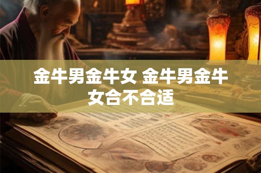 金牛男金牛女 金牛男金牛女合不合适 金牛男金牛女 金牛男金牛女合不合适