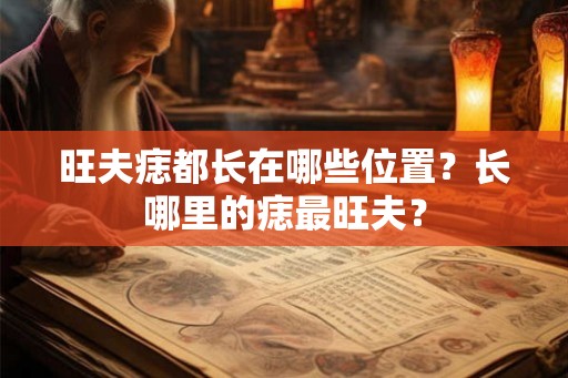 旺夫痣都长在哪些位置？长哪里的痣最旺夫？