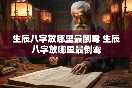 生辰八字放哪里最倒霉 生辰八字放哪里最倒霉